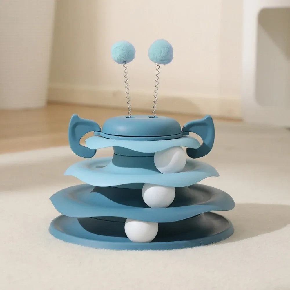 Top Swinging Ball Cat Track Amusement Disc Pet Entertainment