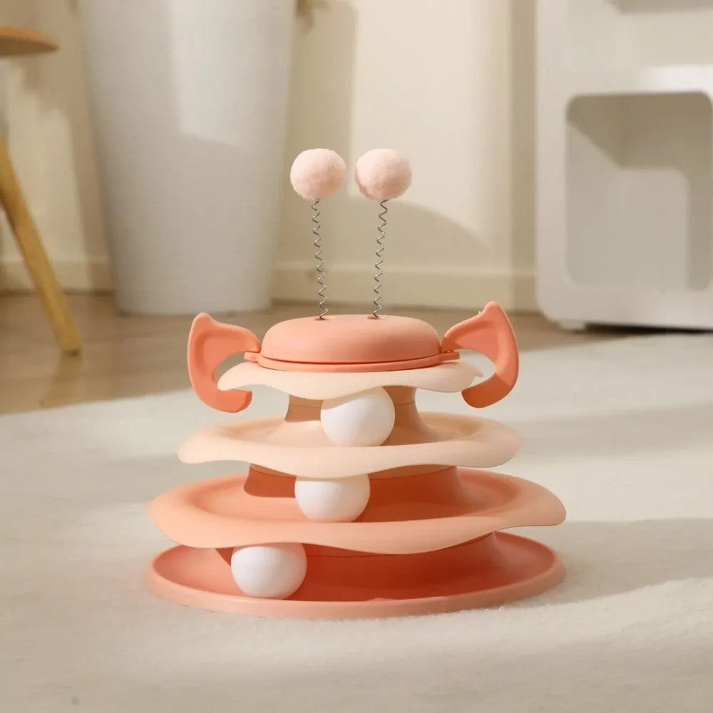 Top Swinging Ball Cat Track Amusement Disc Pet Entertainment