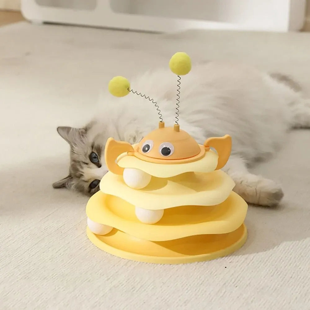 Top Swinging Ball Cat Track Amusement Disc Pet Entertainment