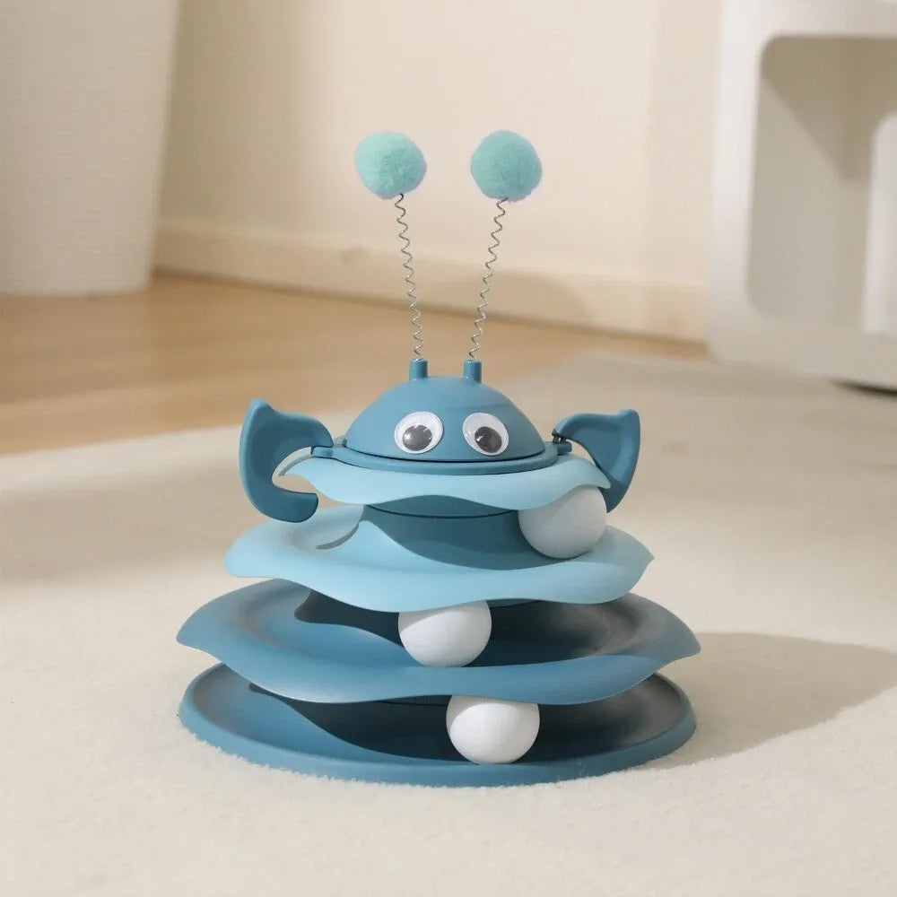 Top Swinging Ball Cat Track Amusement Disc Pet Entertainment
