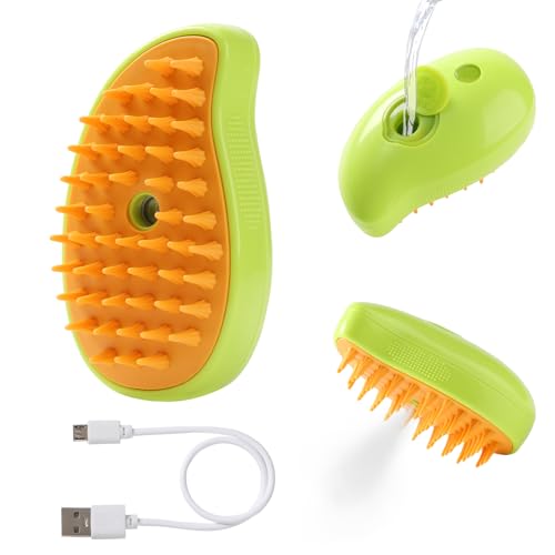 Steam Cat Grooming Brush: Reduce Shedding, Smooth Coat