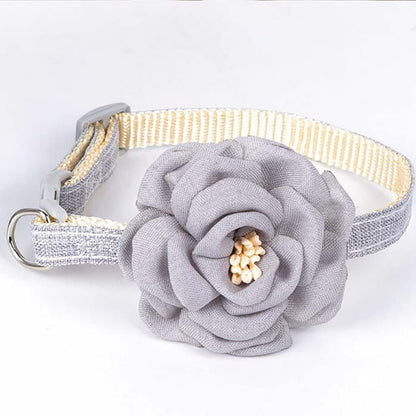Floral Cat Collar with Charm | Cute & Adjustable Flower Cat Collar | Stylish Cat Accessory
