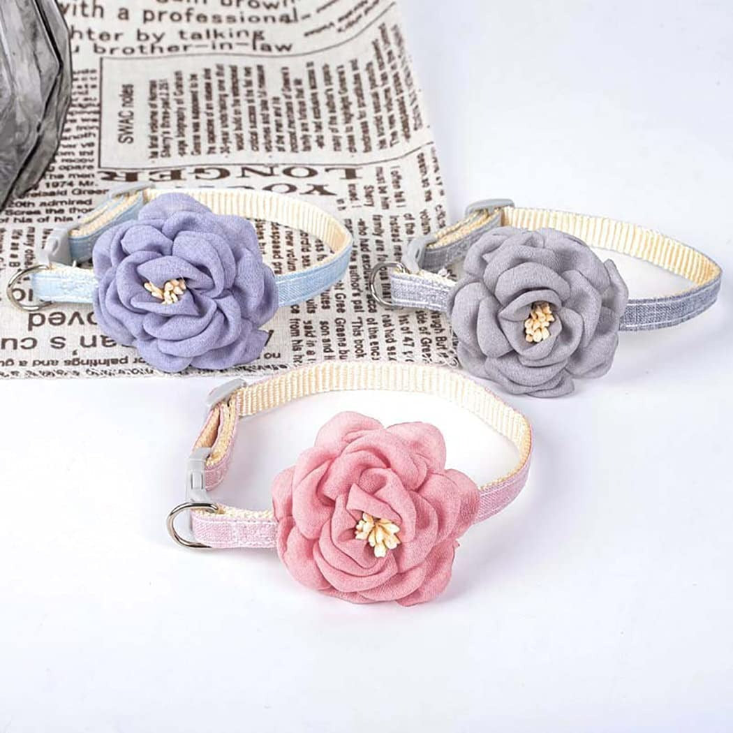 Floral Cat Collar with Charm | Cute & Adjustable Flower Cat Collar | Stylish Cat Accessory