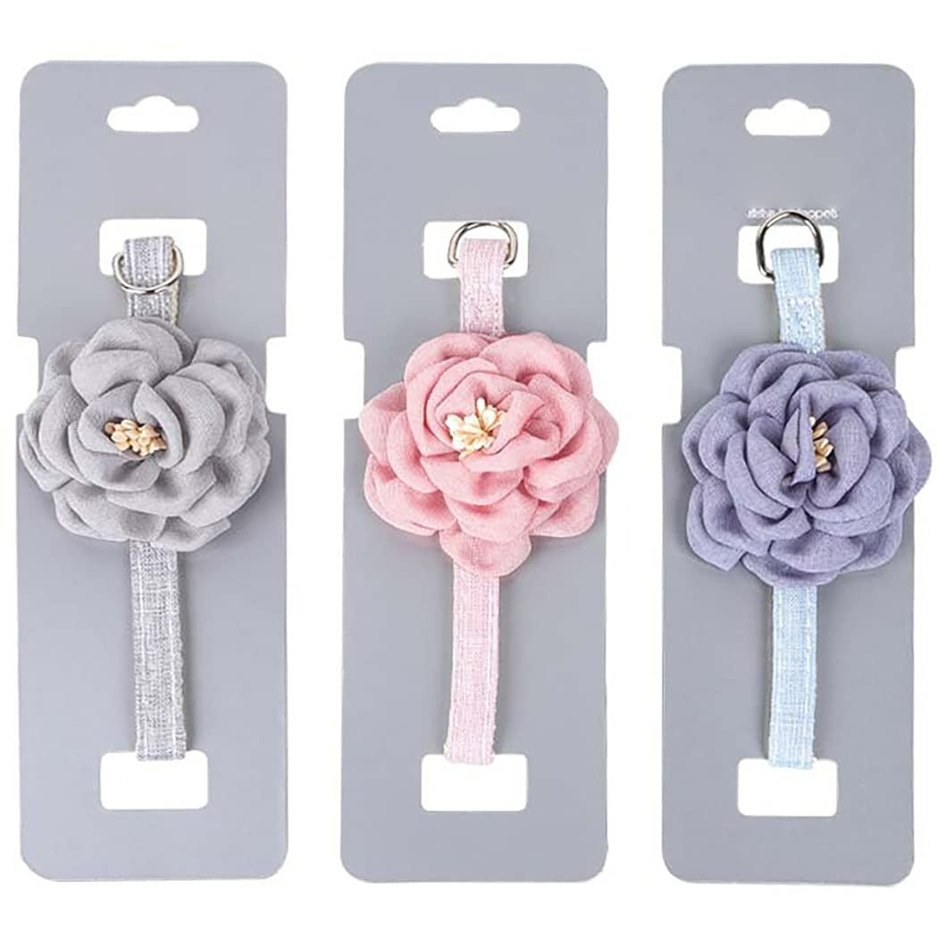 Floral Cat Collar with Charm | Cute & Adjustable Flower Cat Collar | Stylish Cat Accessory